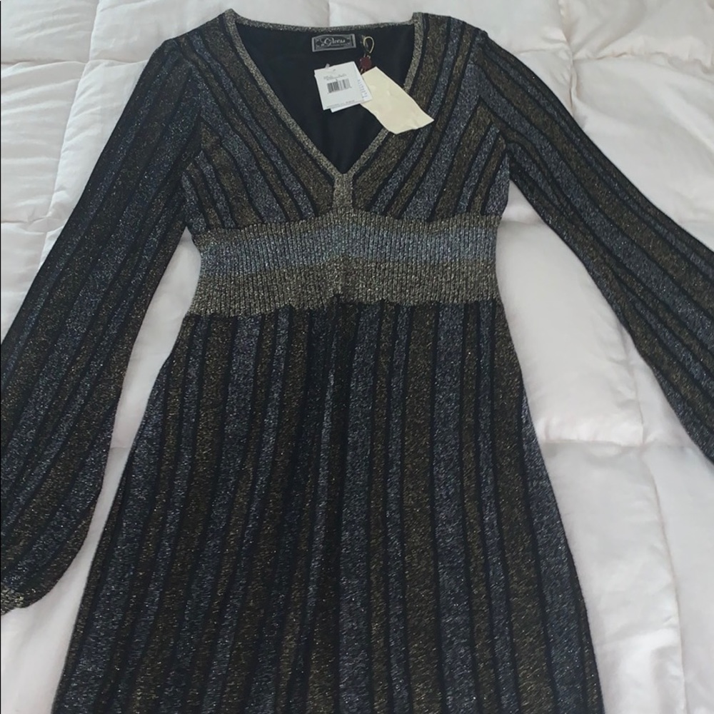 Guess black mini dress size large